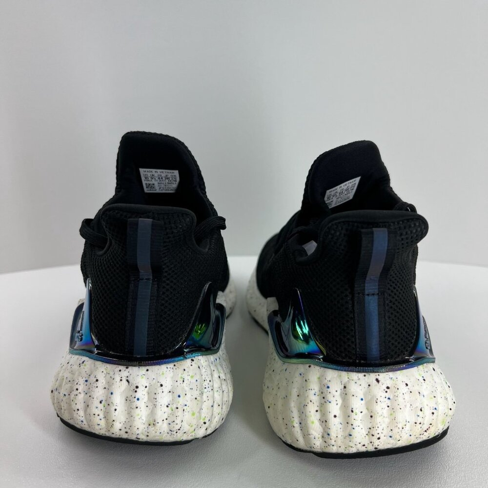 Adidas Alphaboost Running Shoes Men 10 Speckled Iridescent Breathable Core Black - Picture 6 of 14